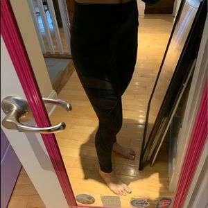 lululemon Leggings with mesh siding
